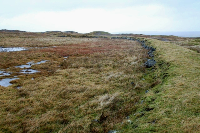 The remains of a reservoir on the top of the moor above the Hungry Hushes