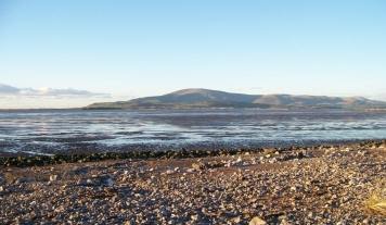Black Combe provides a backdrop to Millom and the Duddon